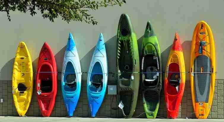 Different kayak models