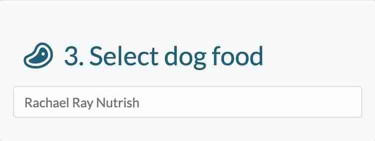 Enter prefered dog food brand
